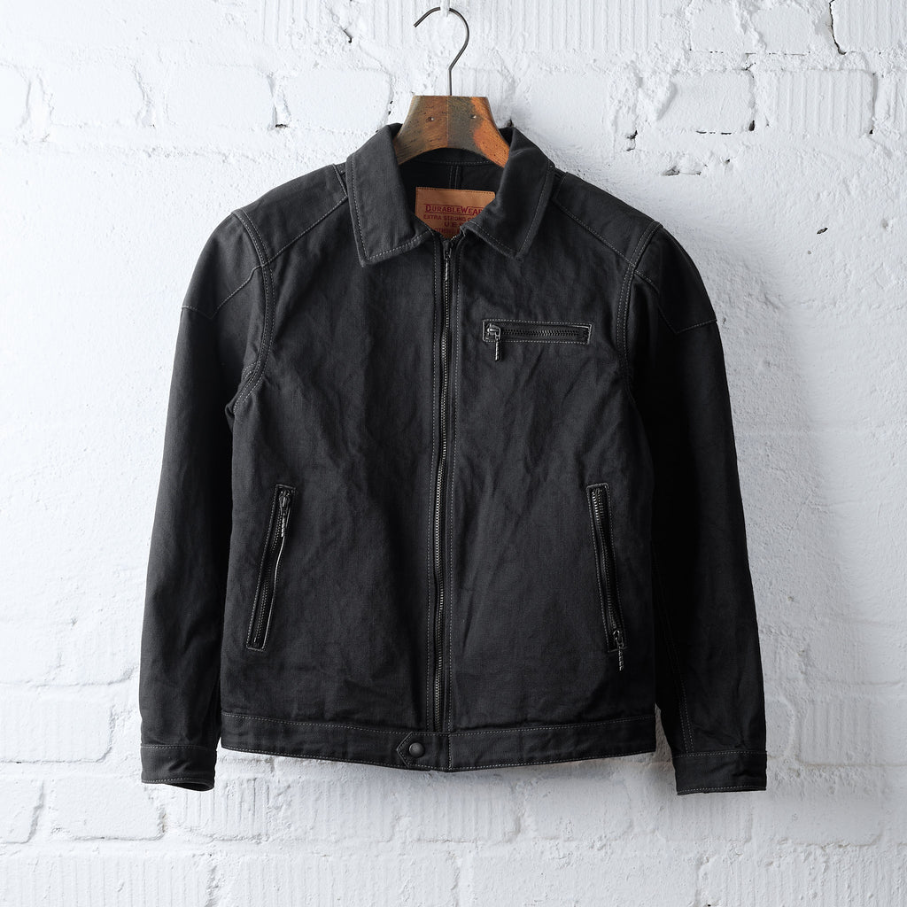 ues | single riders denim jacket - black