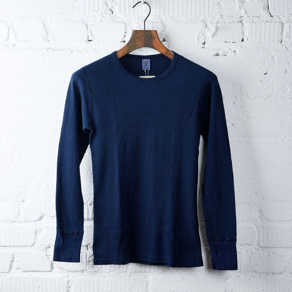 velva sheen | indigo 1pac slub thermal