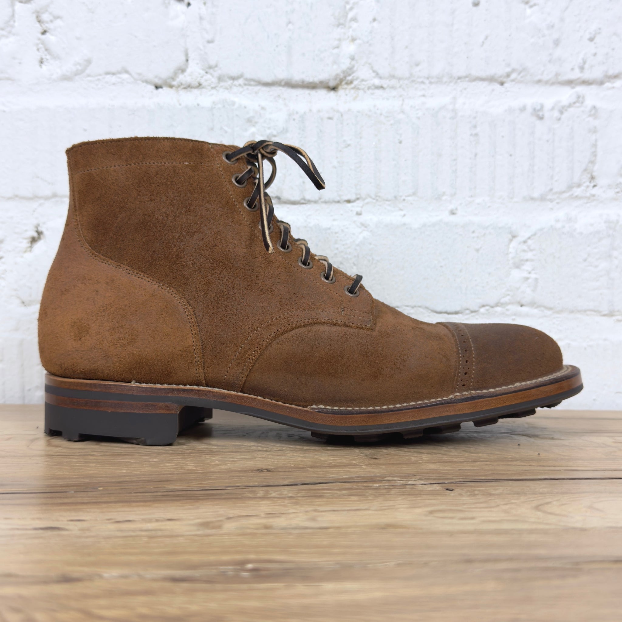 viberg | service boot aged bark chamois roughout 2030 bct – stuf|f