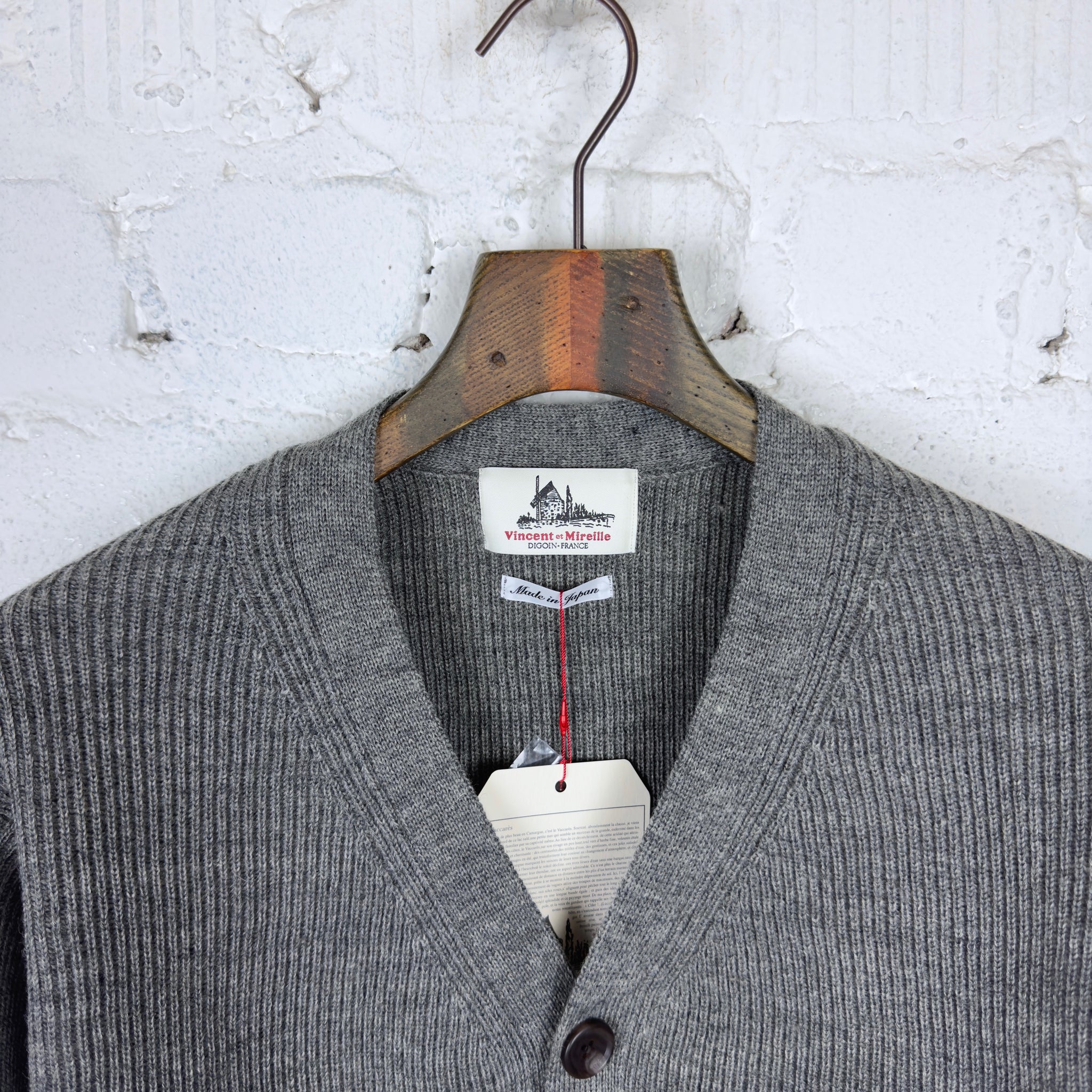 Nahyat ナヤット 日本製 7G MERINO WOOL KNIT CARDIGAN - AVELIA PARTNERSHIP MODEL メリノウールニットカーディガン n-062-116 Free CHARCOAL BROWN アルパカ トップス【新古品】【中古】【Nahyat】 230801tuzij44_6.jpg
