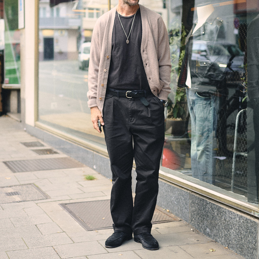 william lockie x stuf|f | gordon super geelong cardigan - mushroom - Bild 2