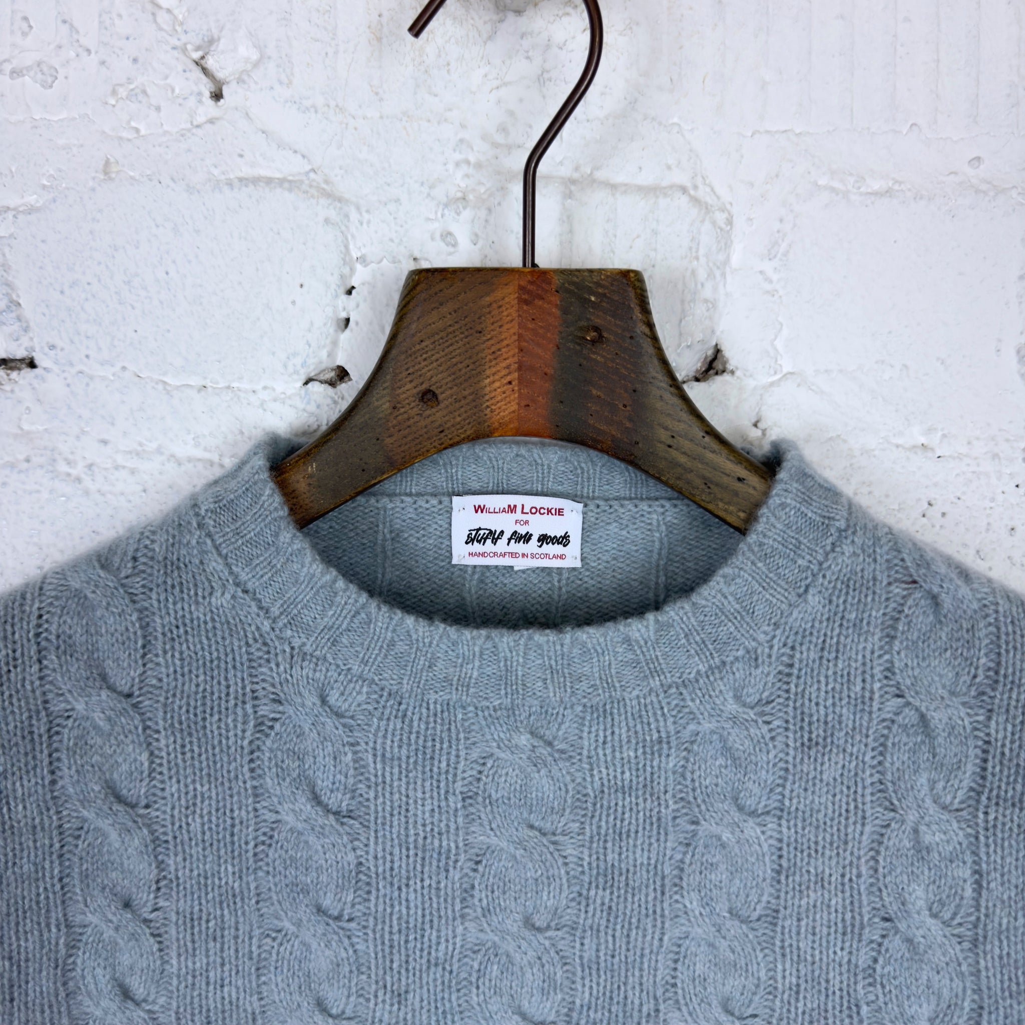 william lockie | gullan super geelong cable knit sweater