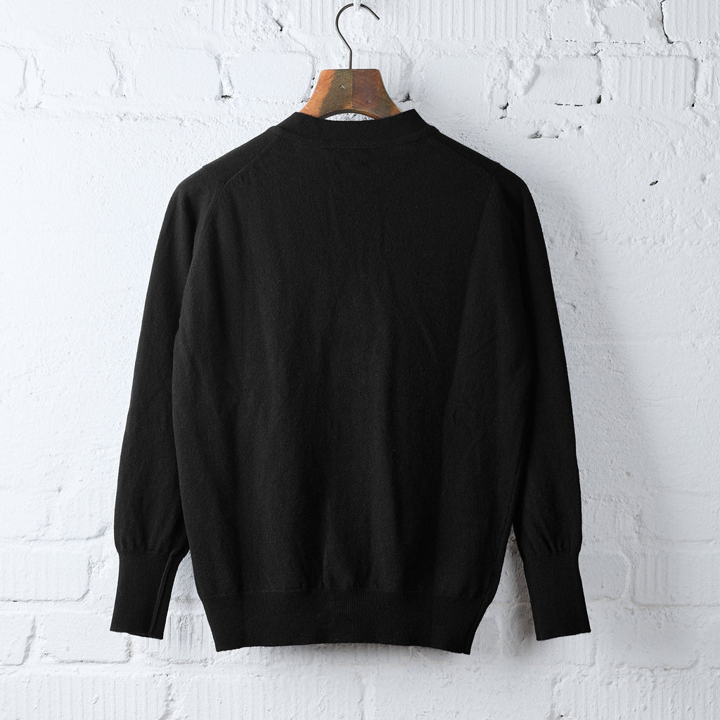william lockie x stuf|f | gordon super geelong cardigan - black - Bild 2