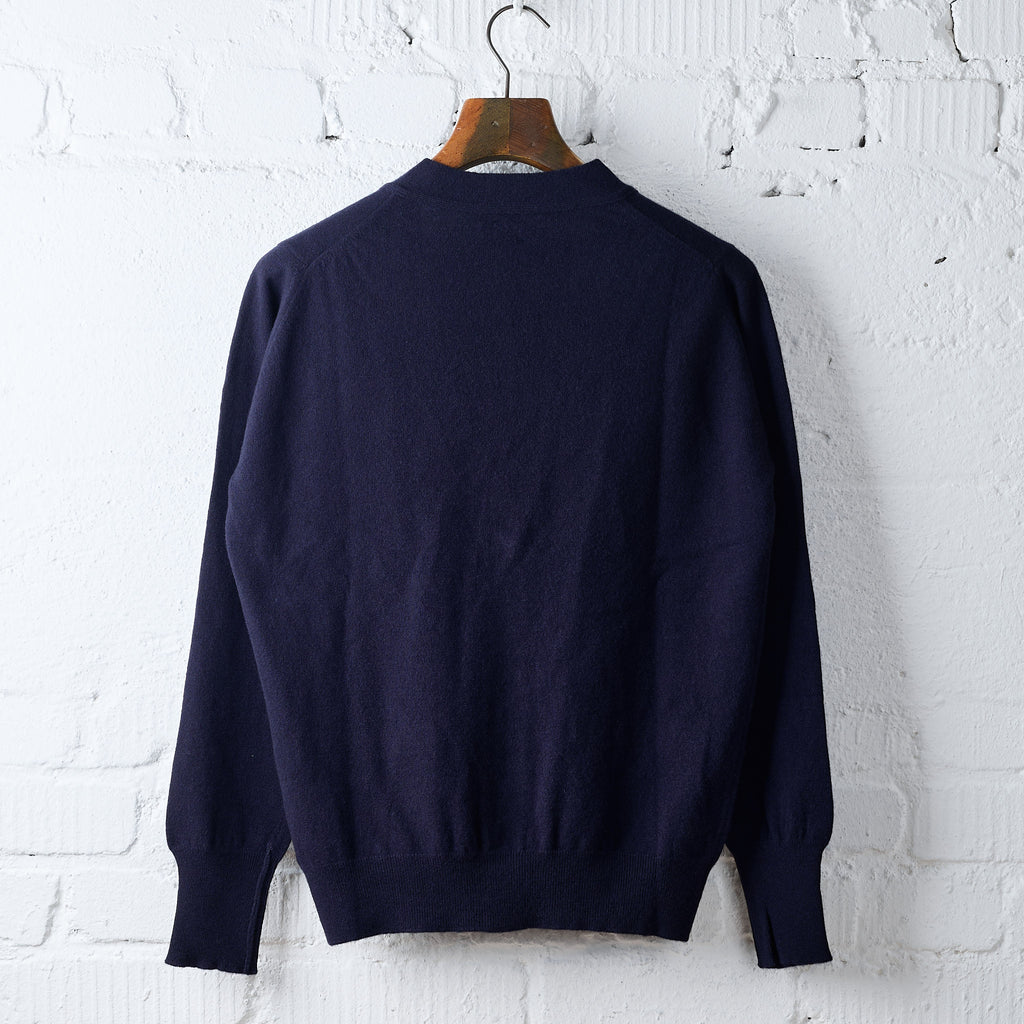 william lockie x stuf|f | gordon super geelong cardigan - dark navy - Bild 3