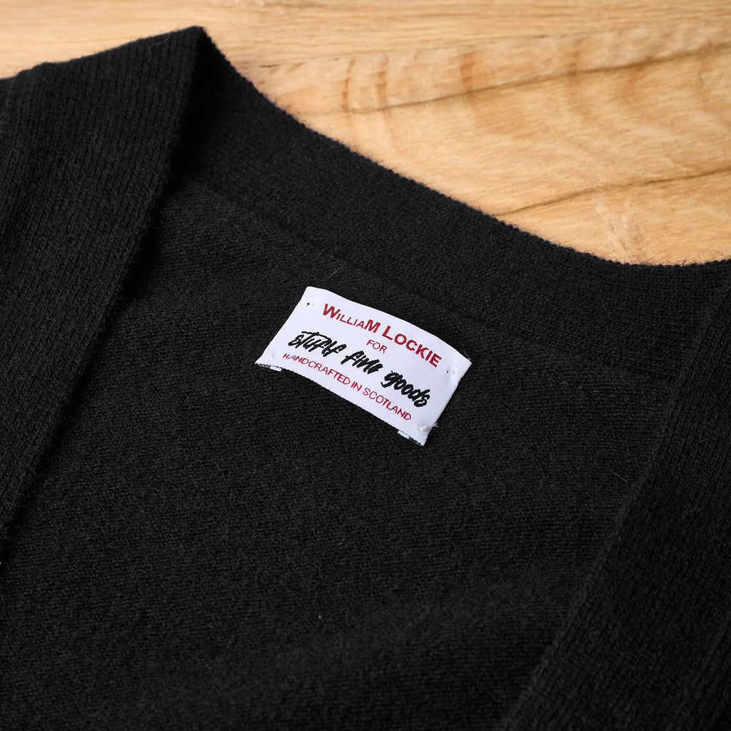 william lockie x stuf|f | gordon super geelong cardigan - black - Bild 3