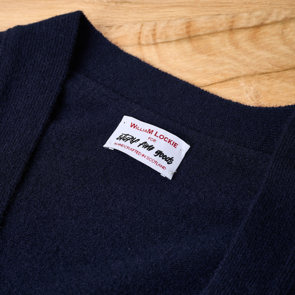 william lockie x stuf|f | gordon super geelong cardigan - dark navy - Bild 5