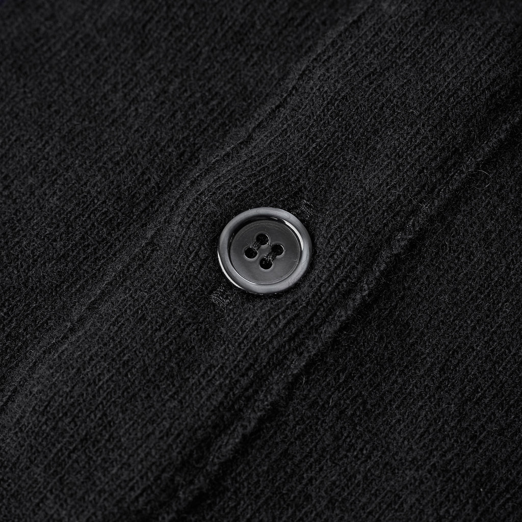 william lockie x stuf|f | gordon super geelong cardigan - black - Bild 4