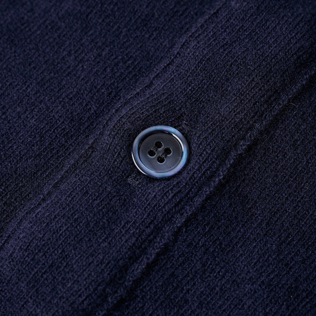 william lockie x stuf|f | gordon super geelong cardigan - dark navy - Bild 4