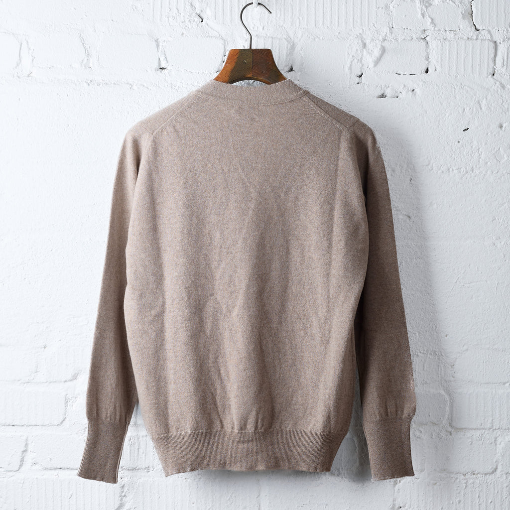 william lockie x stuf|f | gordon super geelong cardigan - mushroom - Bild 4