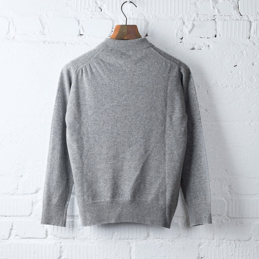 william lockie x stuf|f | super geelong knit polo - grey flannel - Bild 2