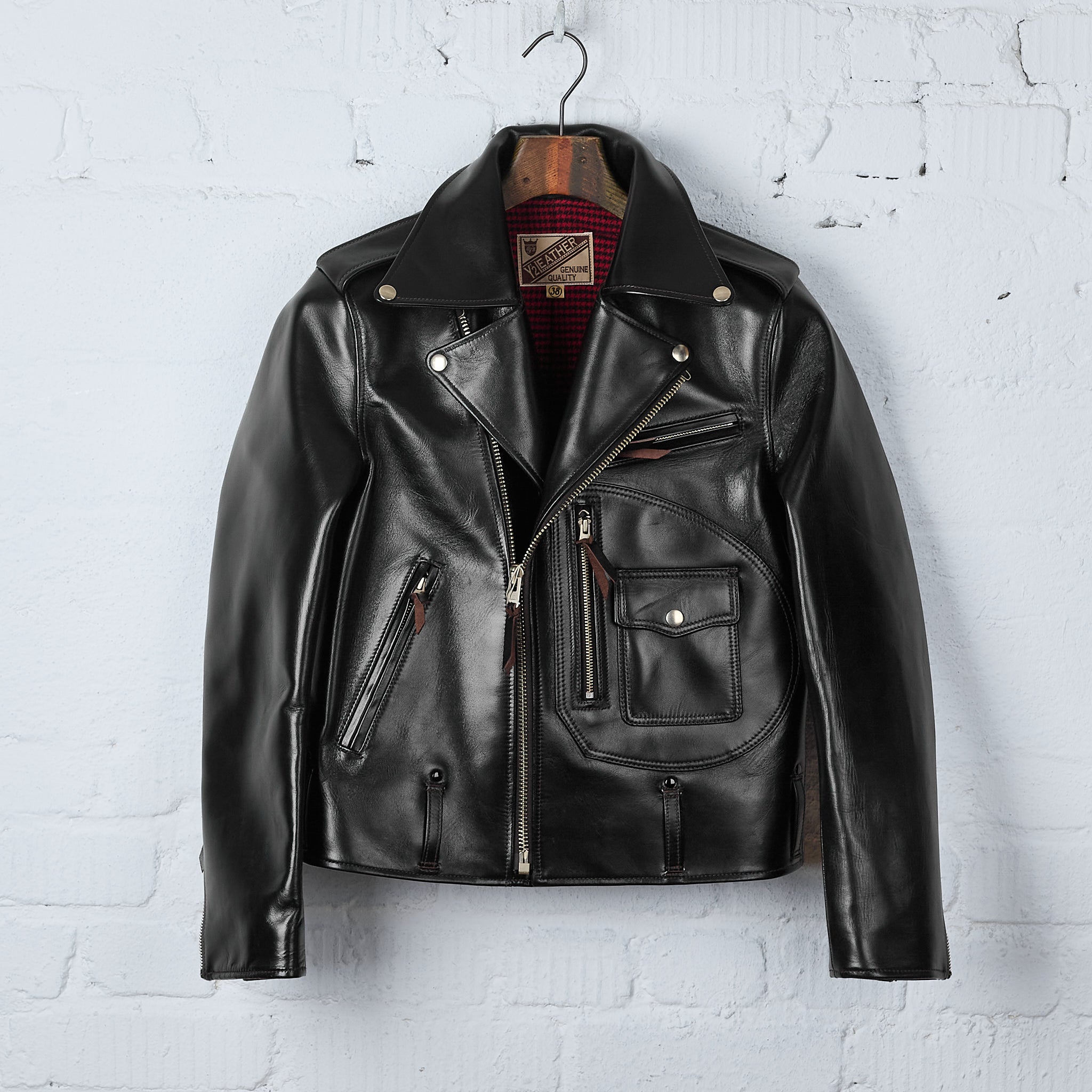 Y’2 LEATHER HR-55 サイズ40 Y'2 Leather HR-55 Horsehide Leather Vintage D-Pocket Double