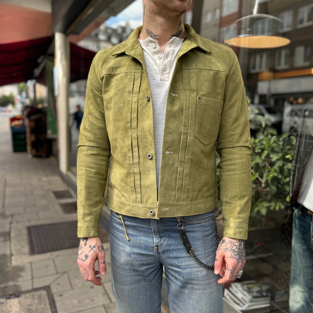 y'2 leather | khaki horse roughout type 1 jacket (hsb-140-t) - Bild 3