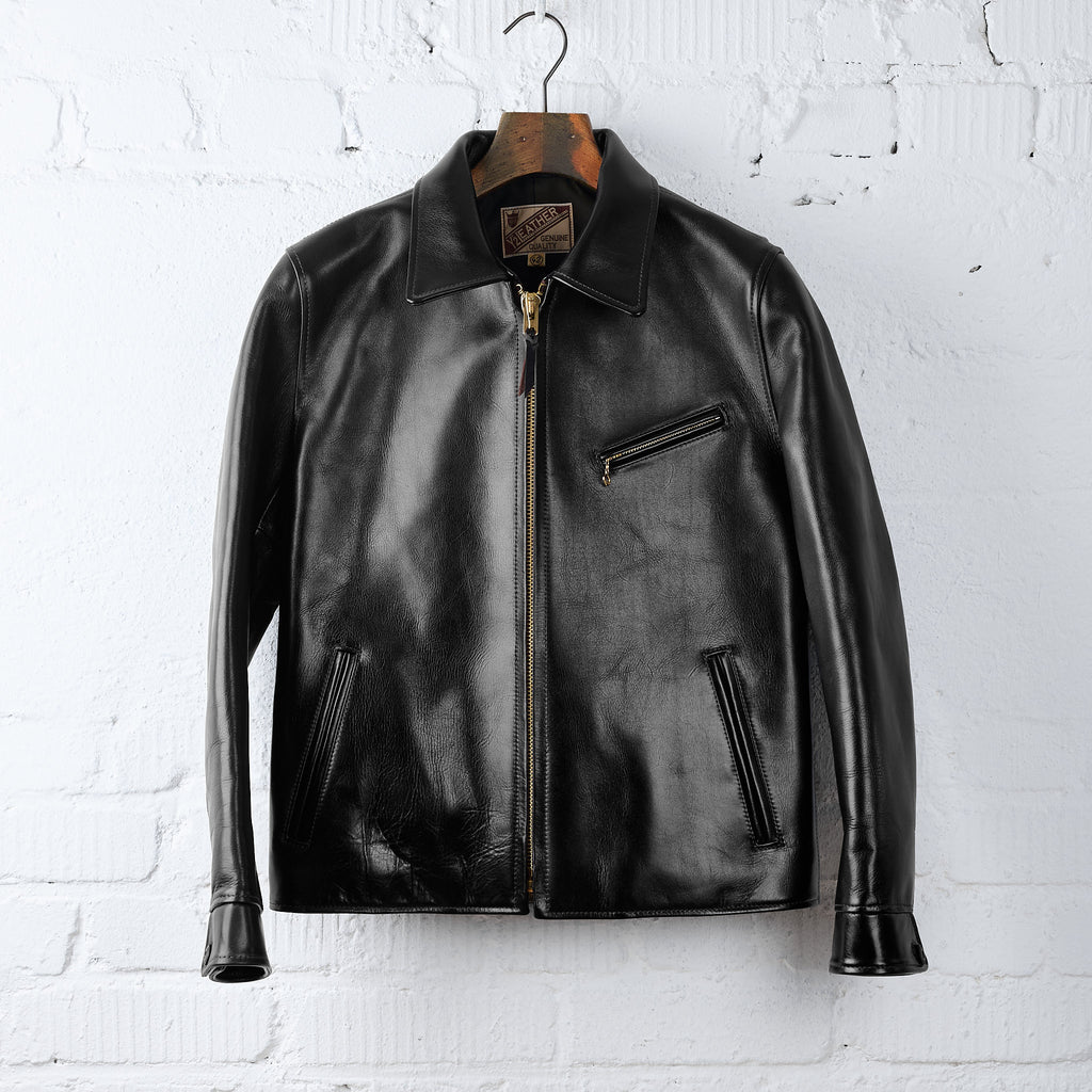 y'2 leather | aniline steer single riders (lsr-42)- black (teacore)