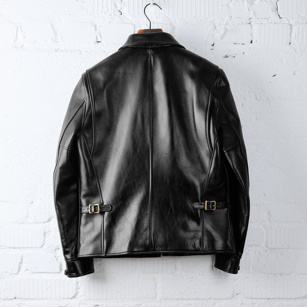 y'2 leather | aniline steer single riders (lsr-42)- black (teacore) - Bild 3