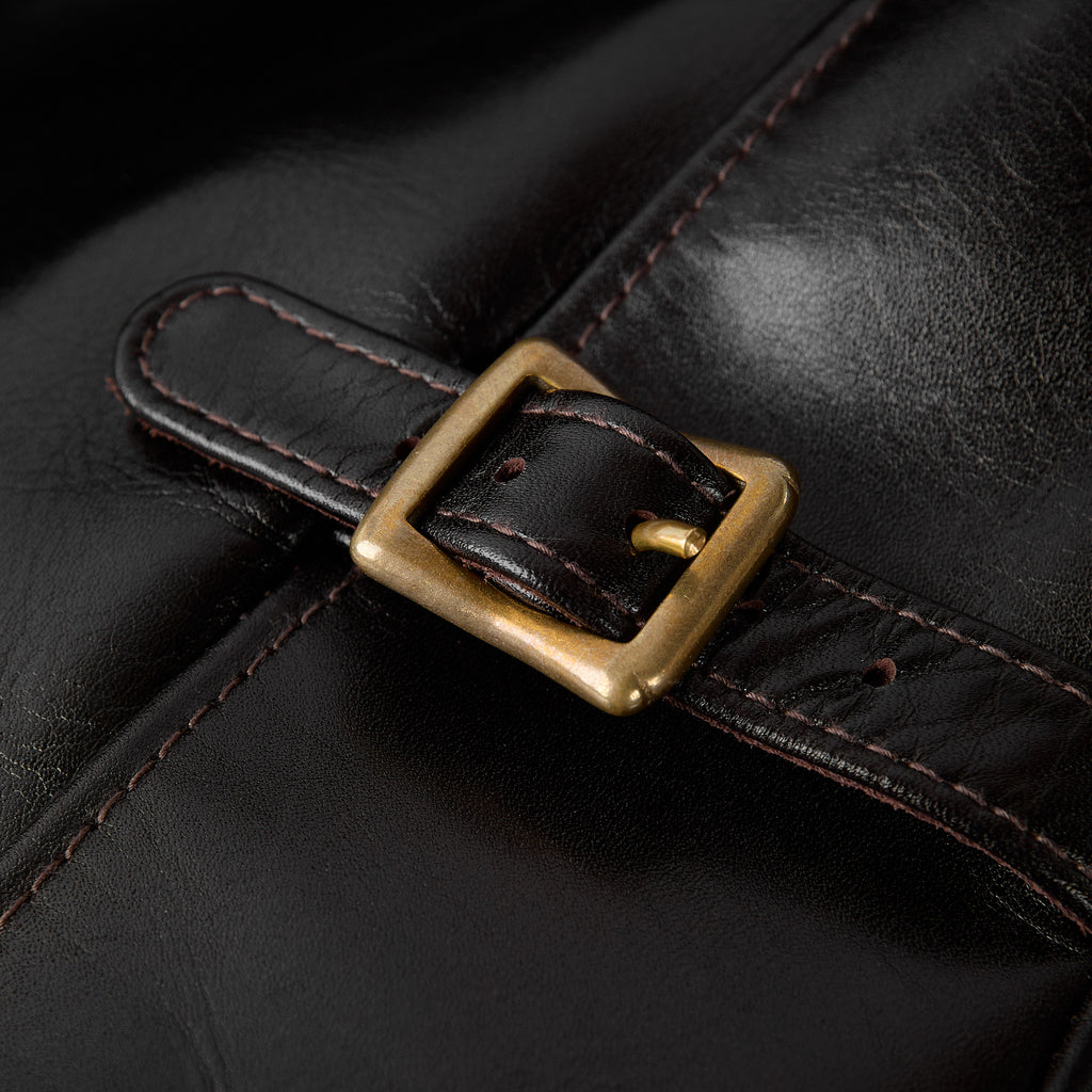 y'2 leather | aniline steer single riders (lsr-42)- black (teacore) - Bild 7