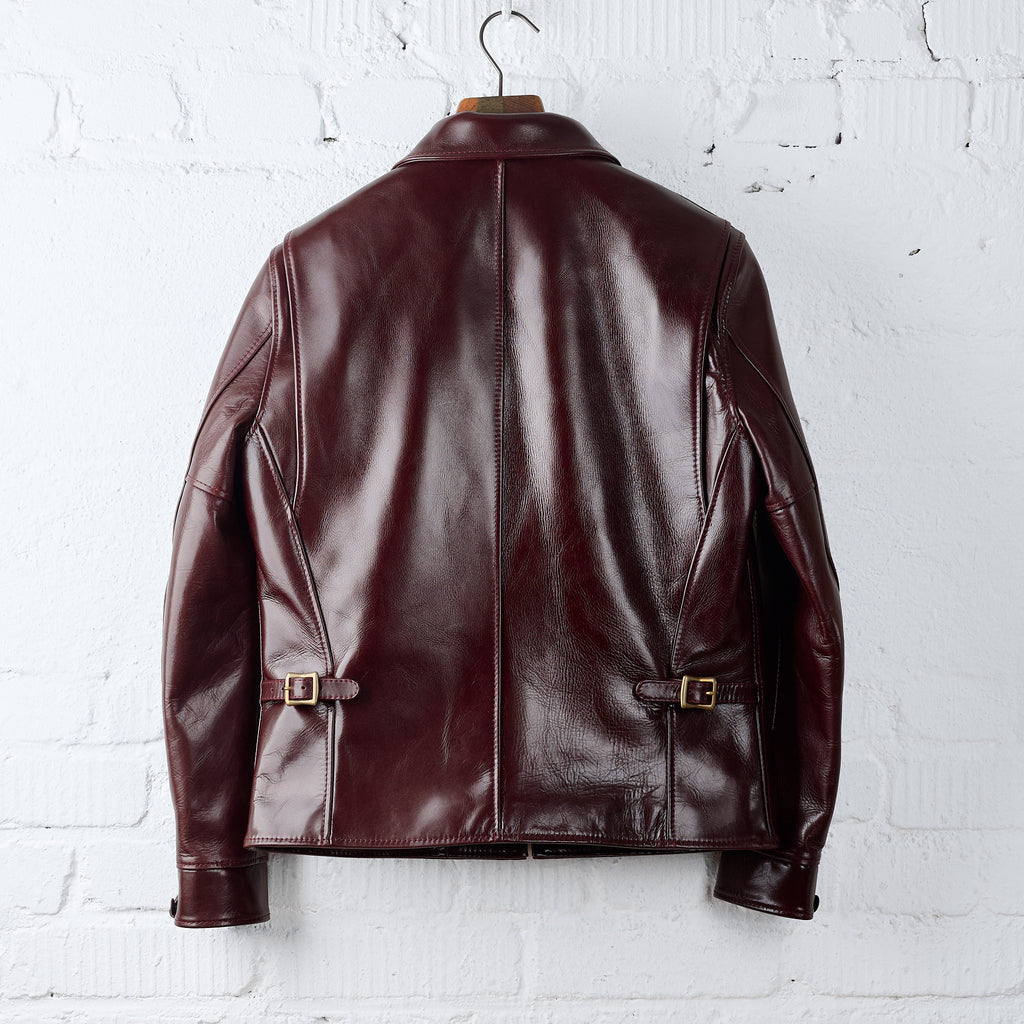 y'2 leather | aniline steer single riders (lsr-42)- cherry - Bild 3