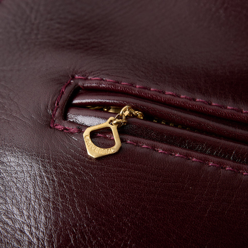 y'2 leather | aniline steer single riders (lsr-42)- cherry - Bild 5