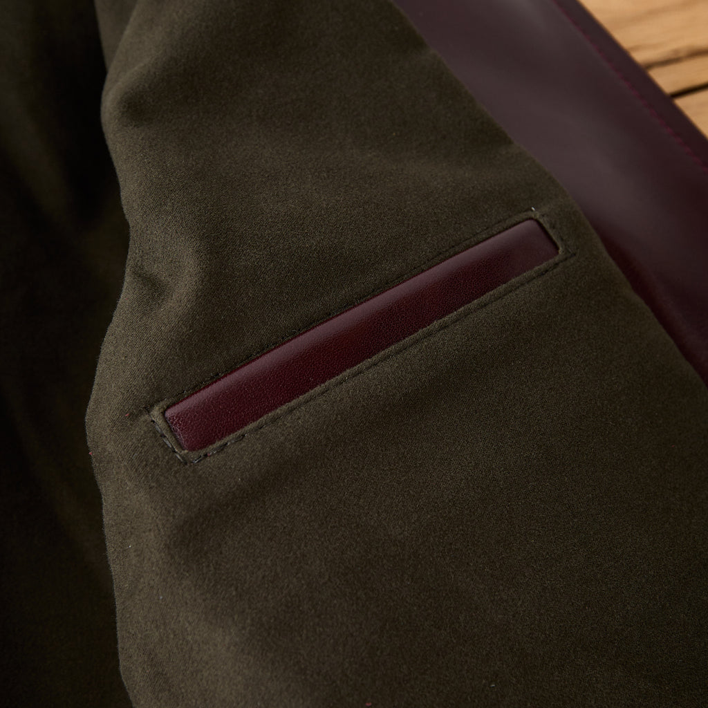 y'2 leather | aniline steer single riders (lsr-42)- cherry - Bild 8