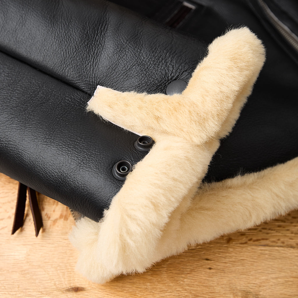 y'2 leather | colomer mouton type b-6 - black - Bild 7