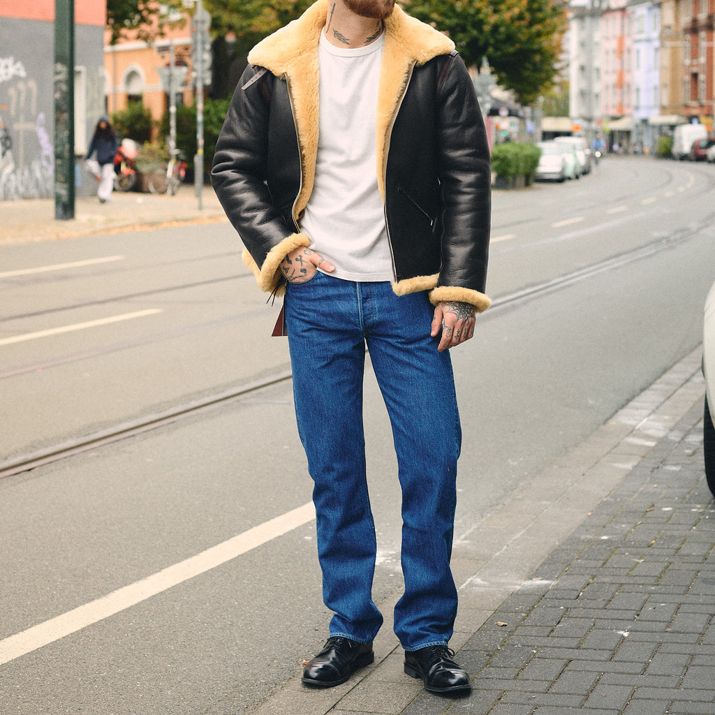 y'2 leather | colomer mouton type b-6 - black - Bild 2