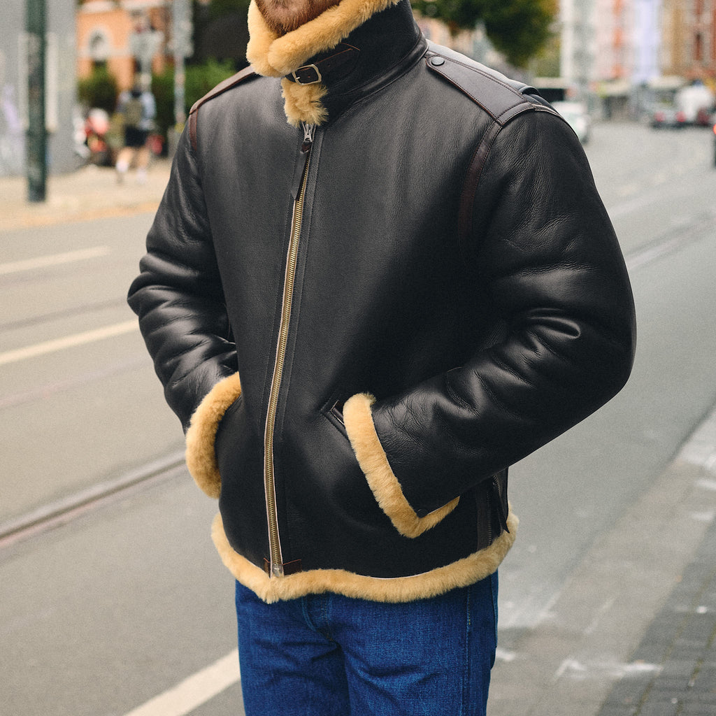 y'2 leather | colomer mouton type b-6 - black - Bild 3