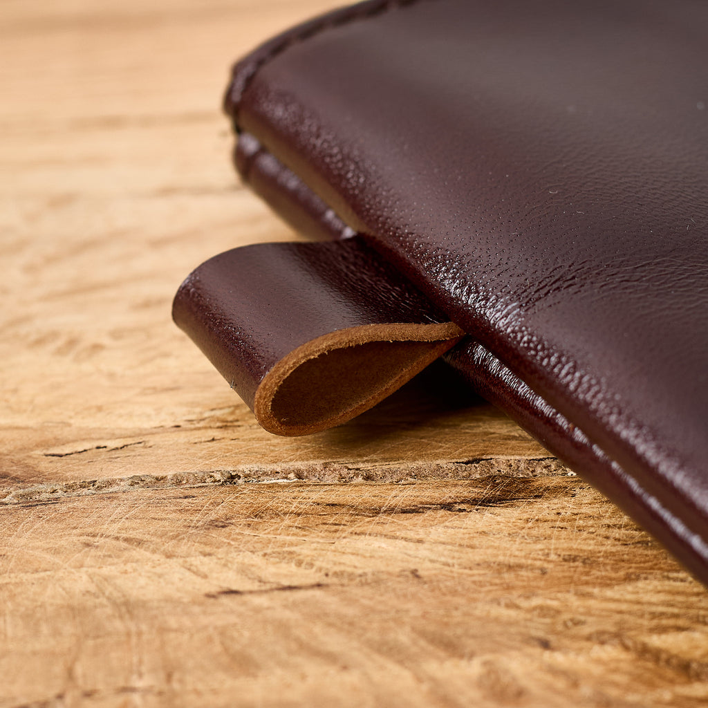 y'2 leather | horse hide leather poach small - brown - Bild 2