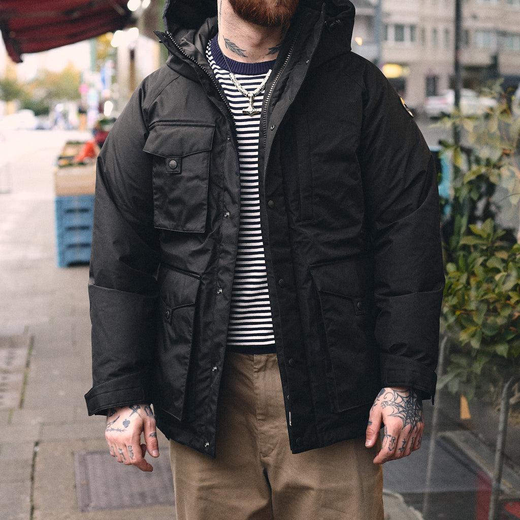 zanter | jp-6720 zanter antarctic research expedition down parka jacket - black - Bild 2