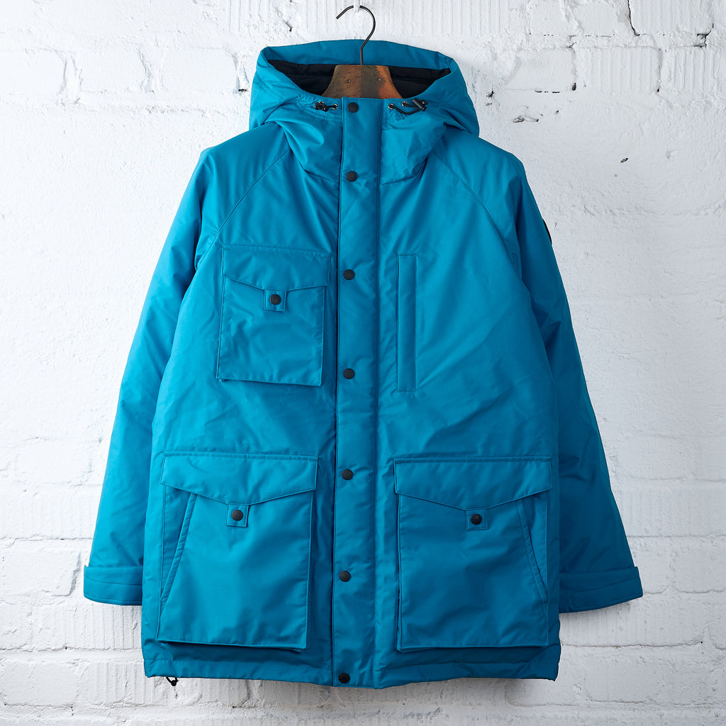 zanter | jp-6720 zanter antarctic research expedition down parka jacket - blue