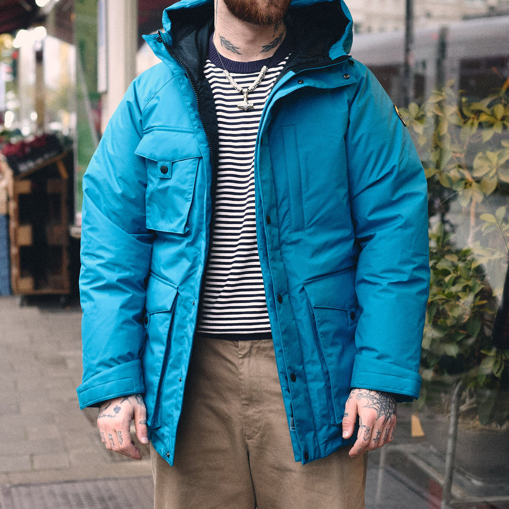 zanter | jp-6720 zanter antarctic research expedition down parka jacket - blue - Bild 2