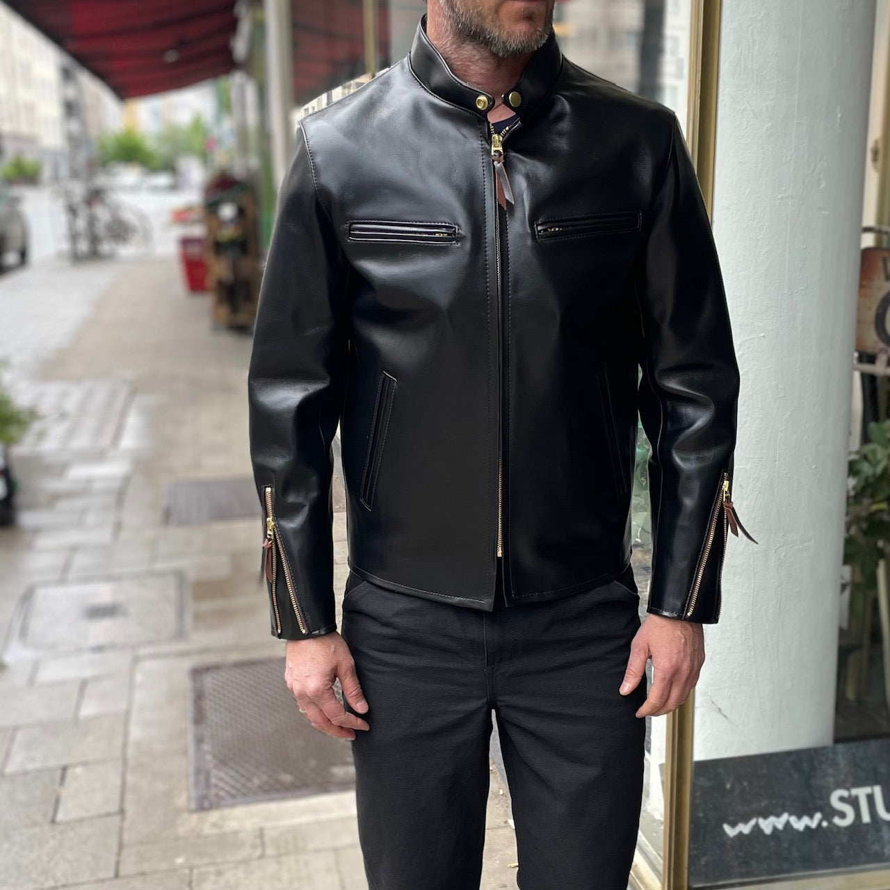 y'2 leather | vintage horse light single riders black (pr-64