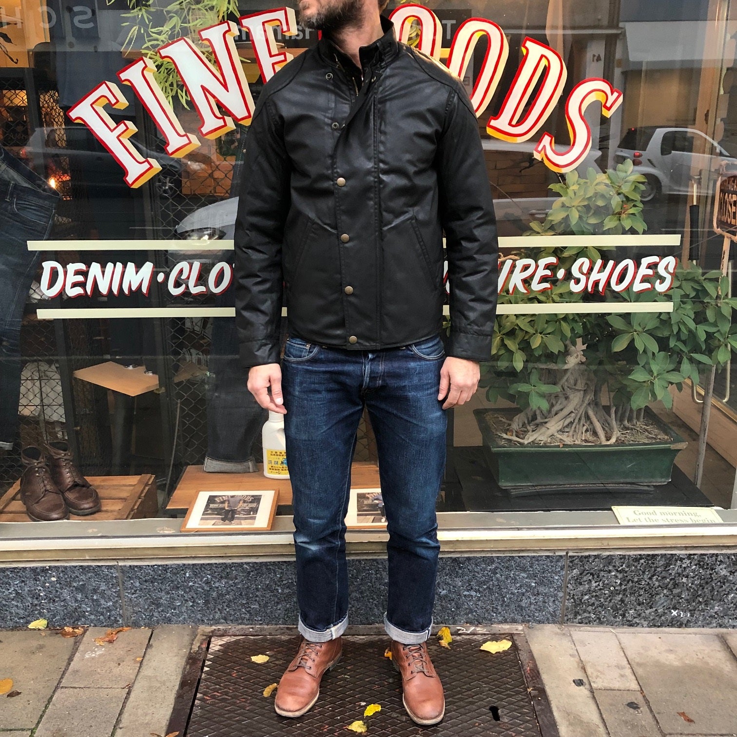 acv-wx04 waxed cotton ulster jacket | addict clothes | made in