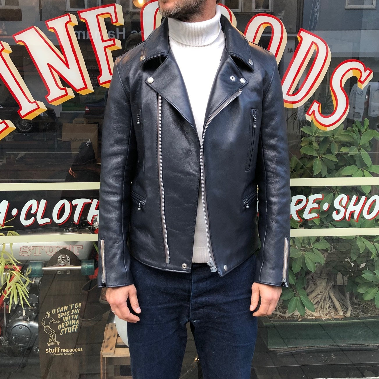 Addict Clothes AD-02 シープスキン　ダブルライダース ADDICT CLOTHES AD-02 ダブルライダース (シープ) 38