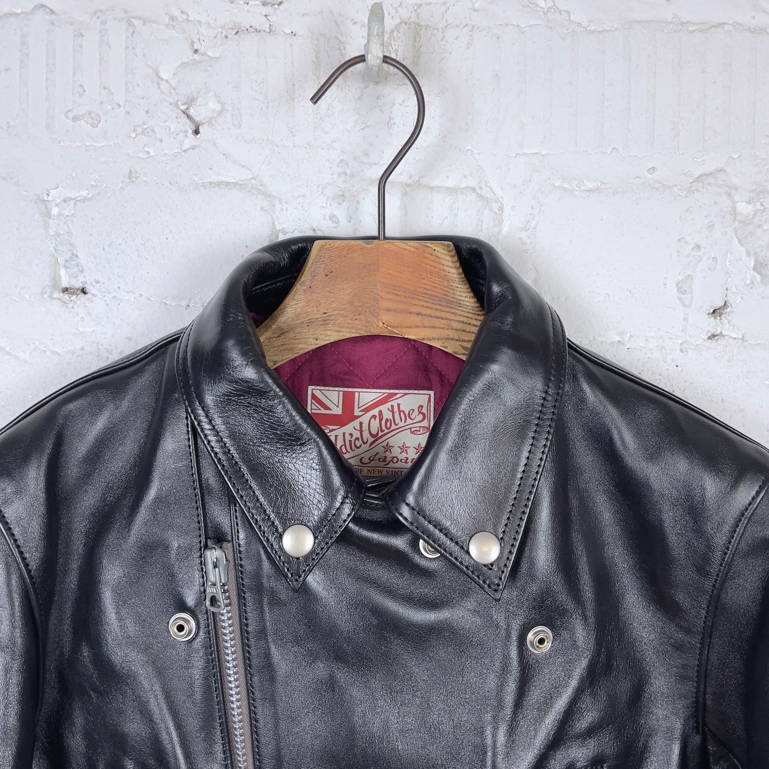 ad-02l double riders jacket (horse) black | addict clothes | made