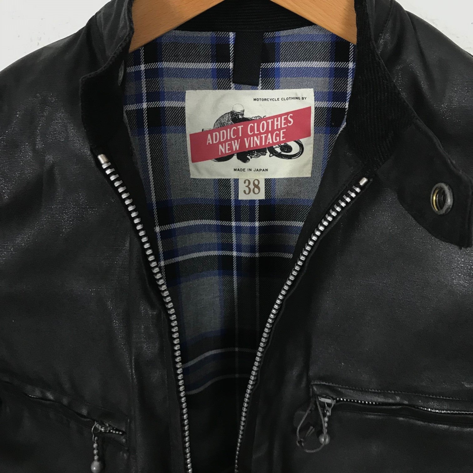 ad-wx-04 waxed clubman jacket | addict clothes | made in japan