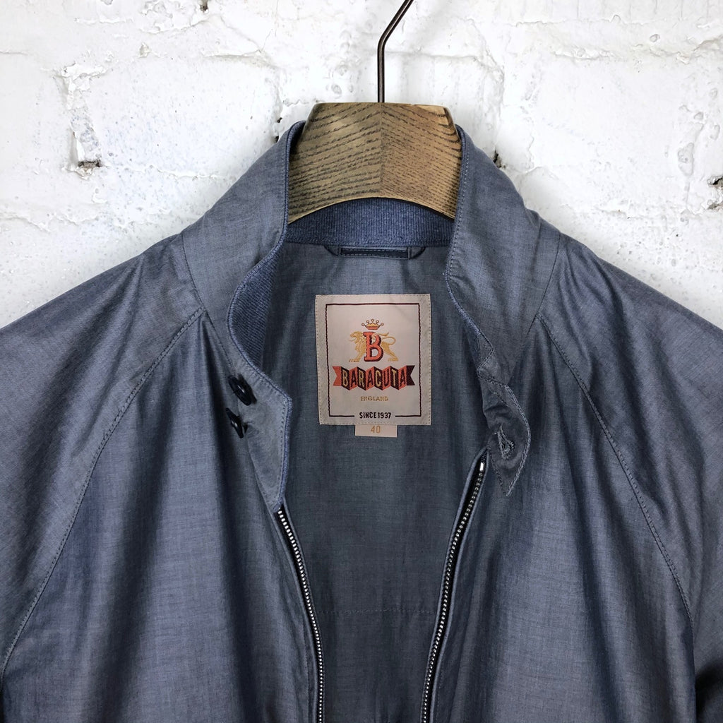 https://www.stuf-f.com/media/image/0b/a0/5d/baracuta-g9-af-shirt-fabric-classic-harrington-jacket-chambray-1.jpg