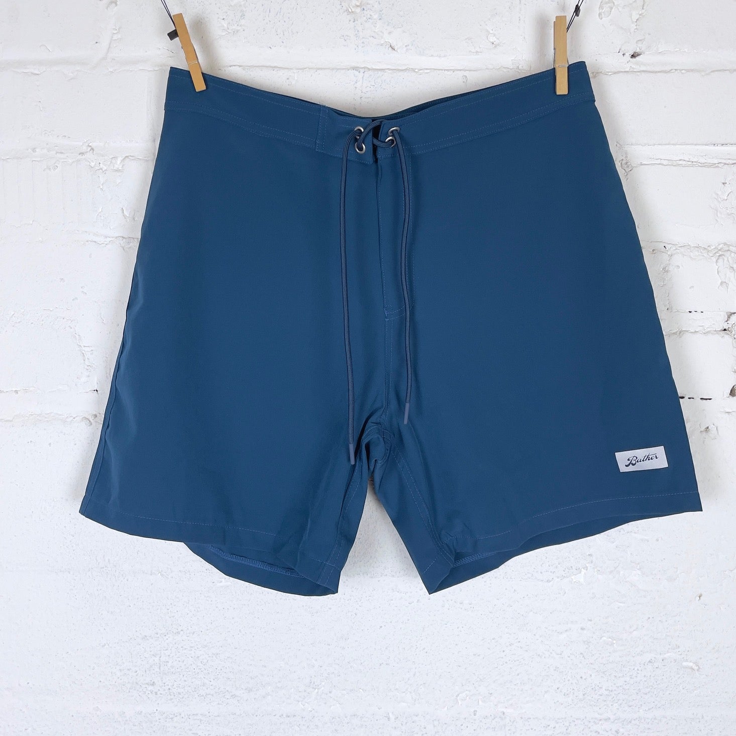 bather solid navy technical surf shorts
