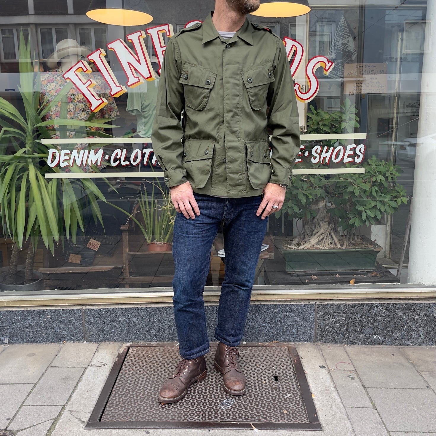 buzz rickson's | br12247 tropical combat jacket - olive – stuf|f-official