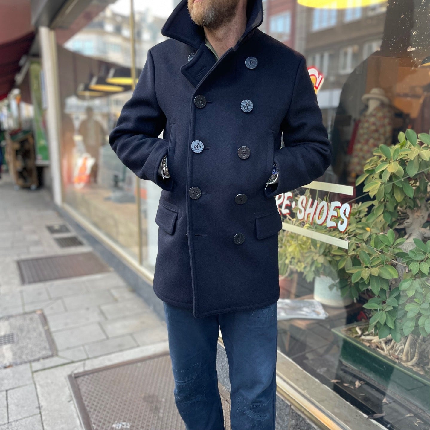 buzz rickson's | br14146 us navy pea coat 