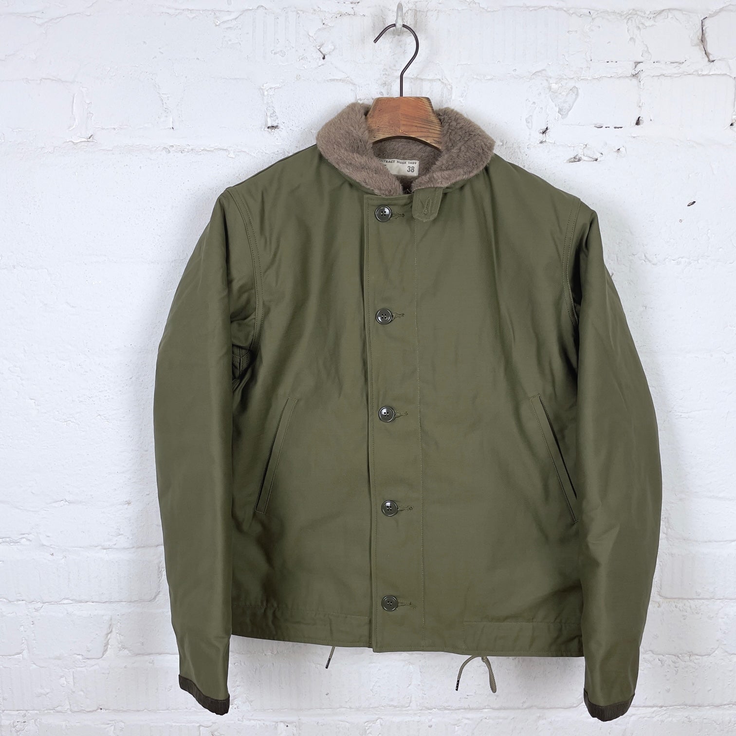 buzz rickson's | br15338 type n-1 olive “cotton sateen version