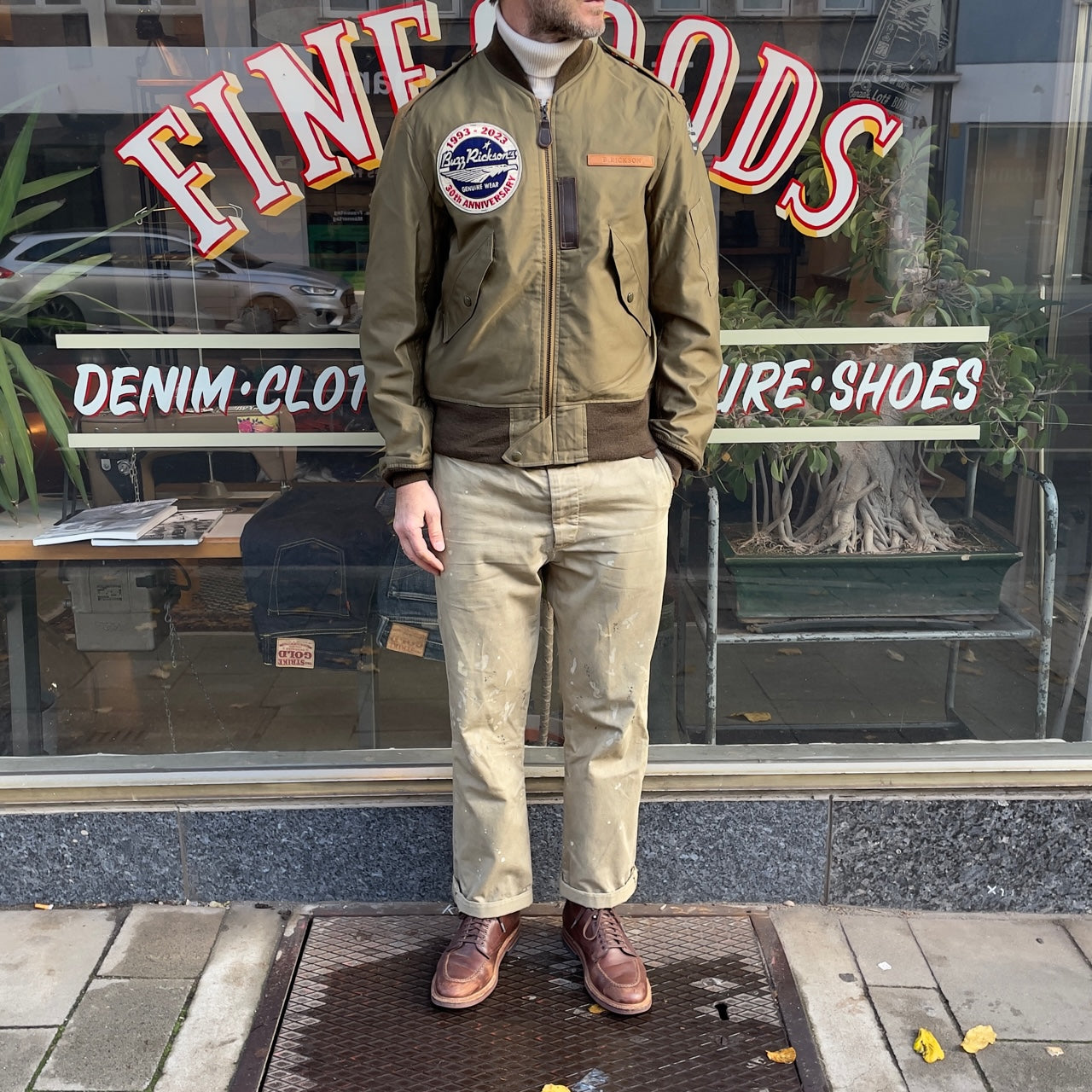 br15411 type l-2 - buzz rickson's 30th anniversary model staff jacket ...