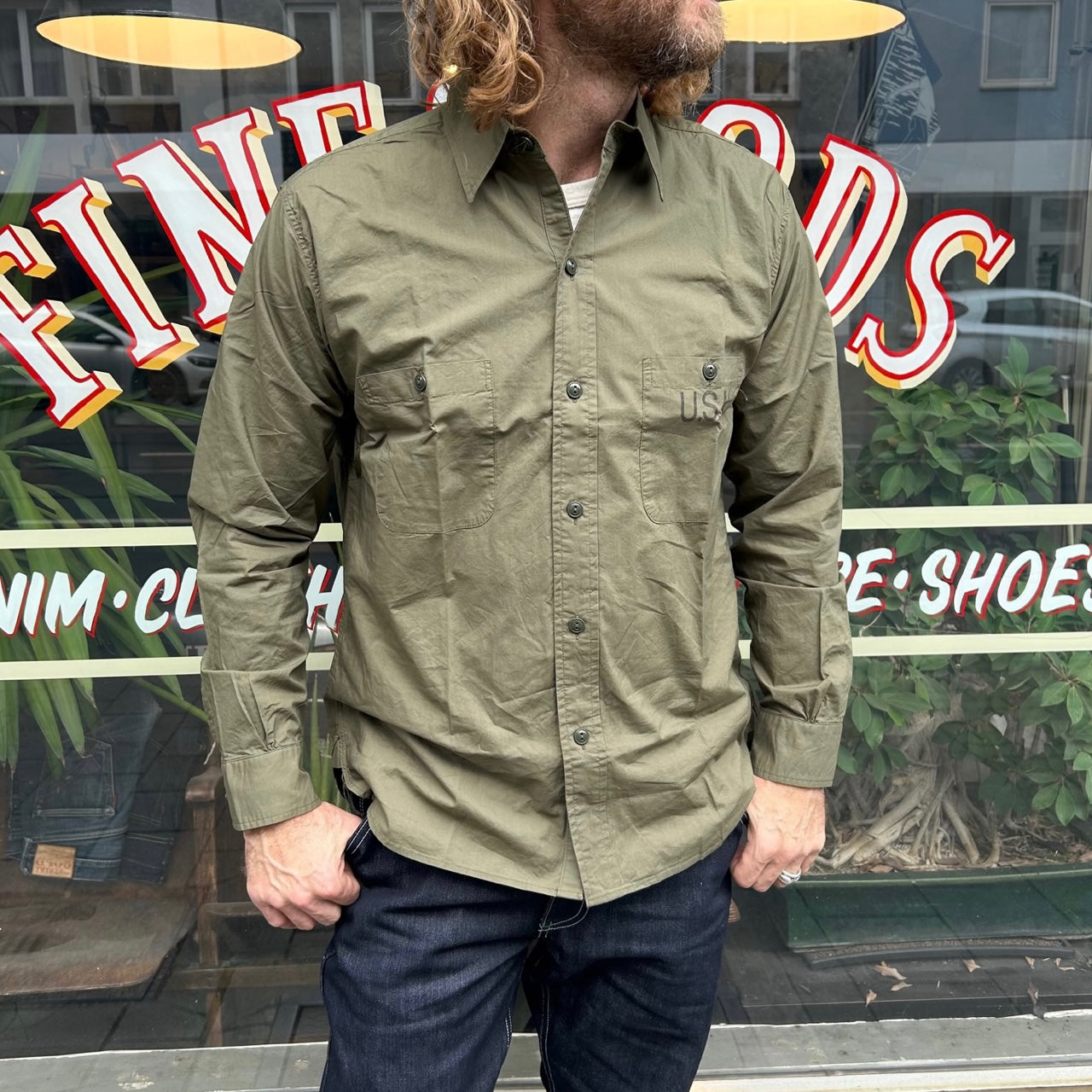 buzz rickson's | br28219 n-3 utility shirt (long sleeve) – stuf|f