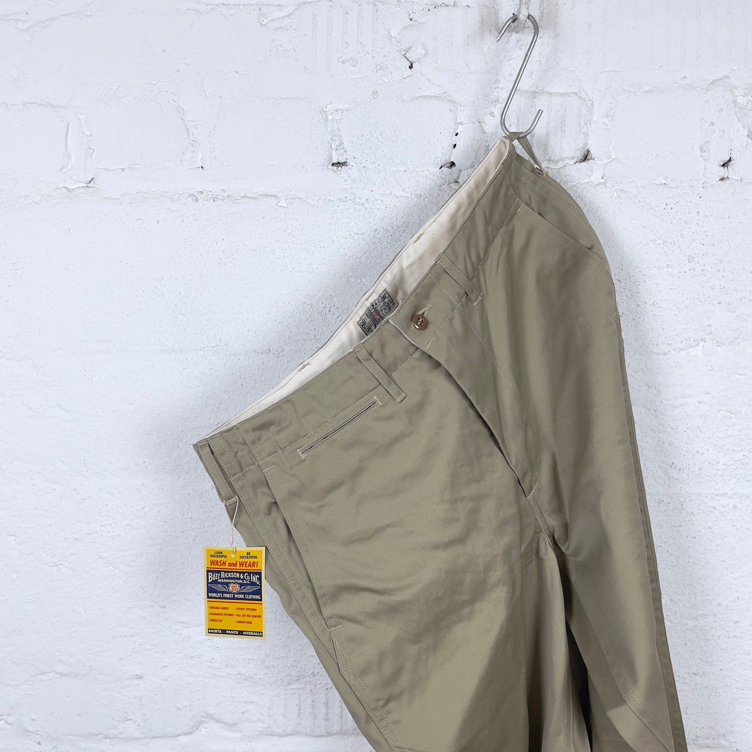 buzz rickson's | br40025a original spec chinos khaki – stuf|f-official