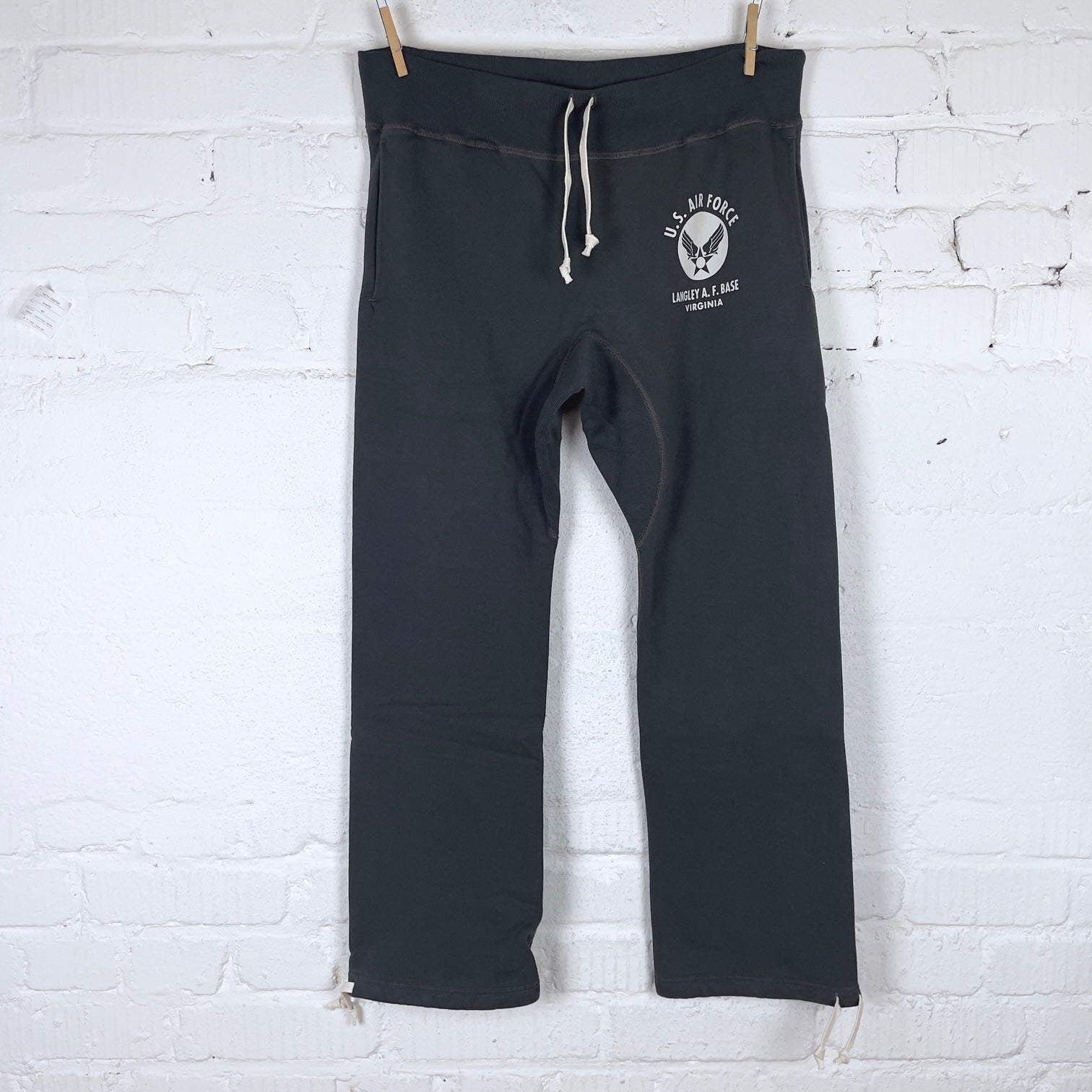 buzz rickson's | br40973 sweat pants us air force - black – stuf|f