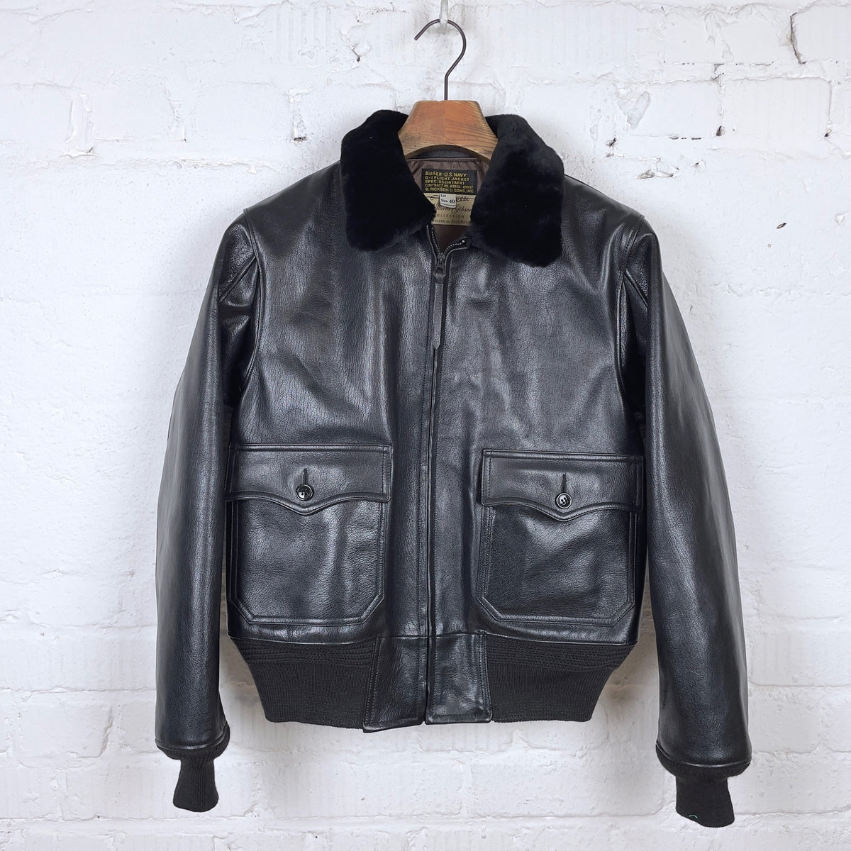 buzz rickson's | br80597 william gibson type black g-1 jacket – stuf|f ...