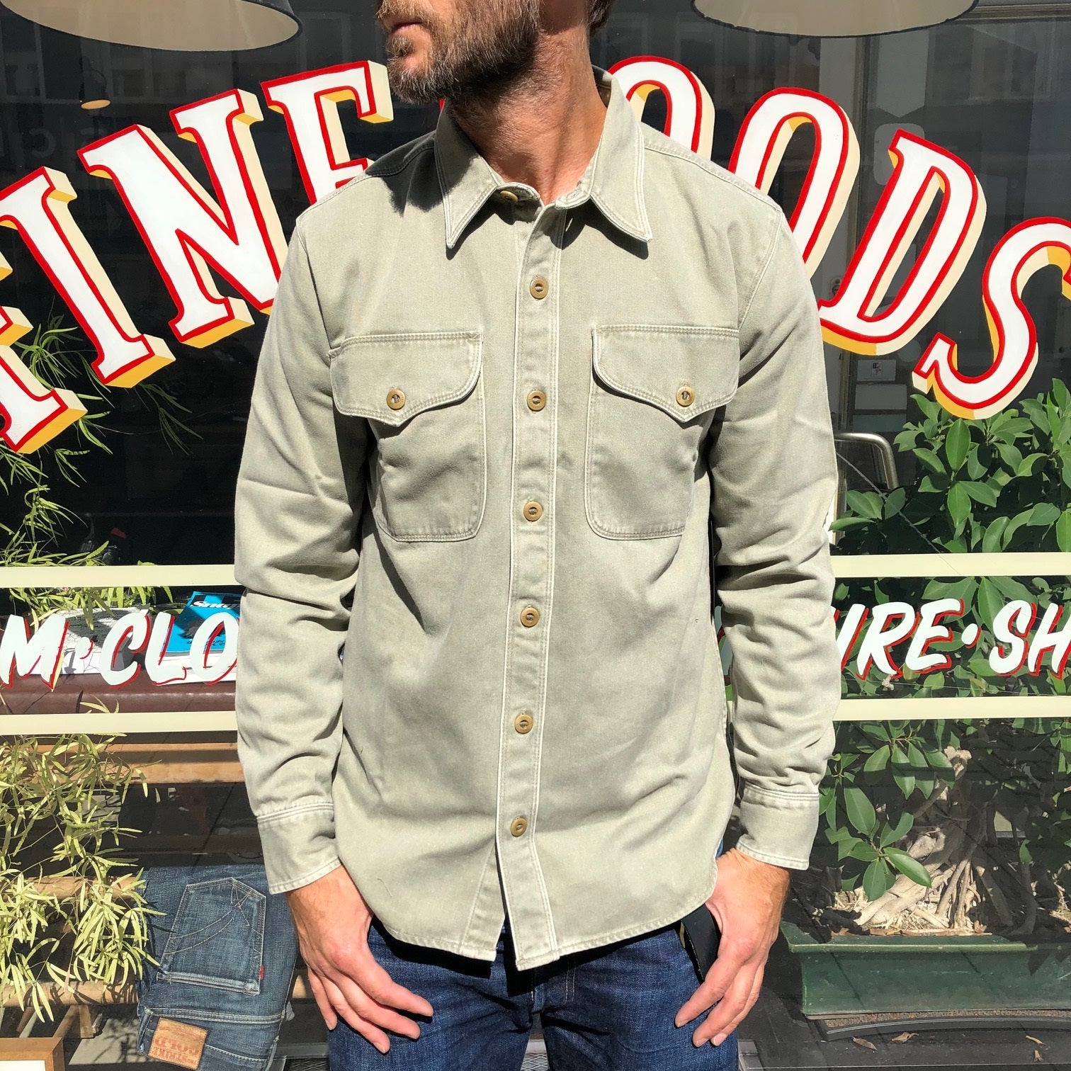 freenote cloth | utility shirt olive – stuf|f-official