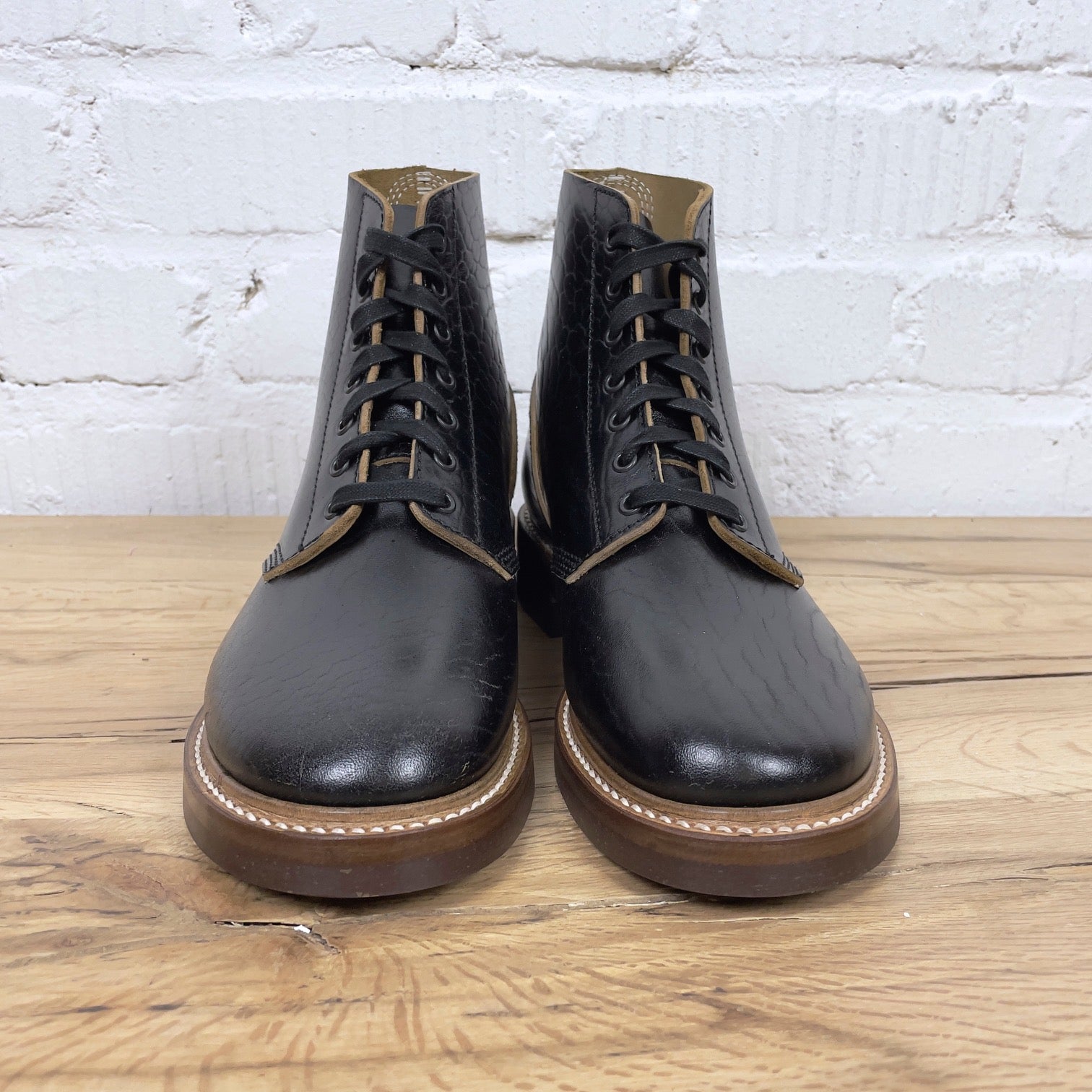 m-43 service shoes / shinki hikaku black / tea-core horsebutt