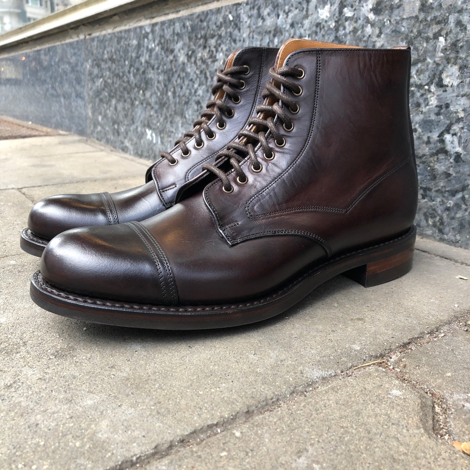 joseph cheaney & sons | jarrow derby boot in chicago tan 