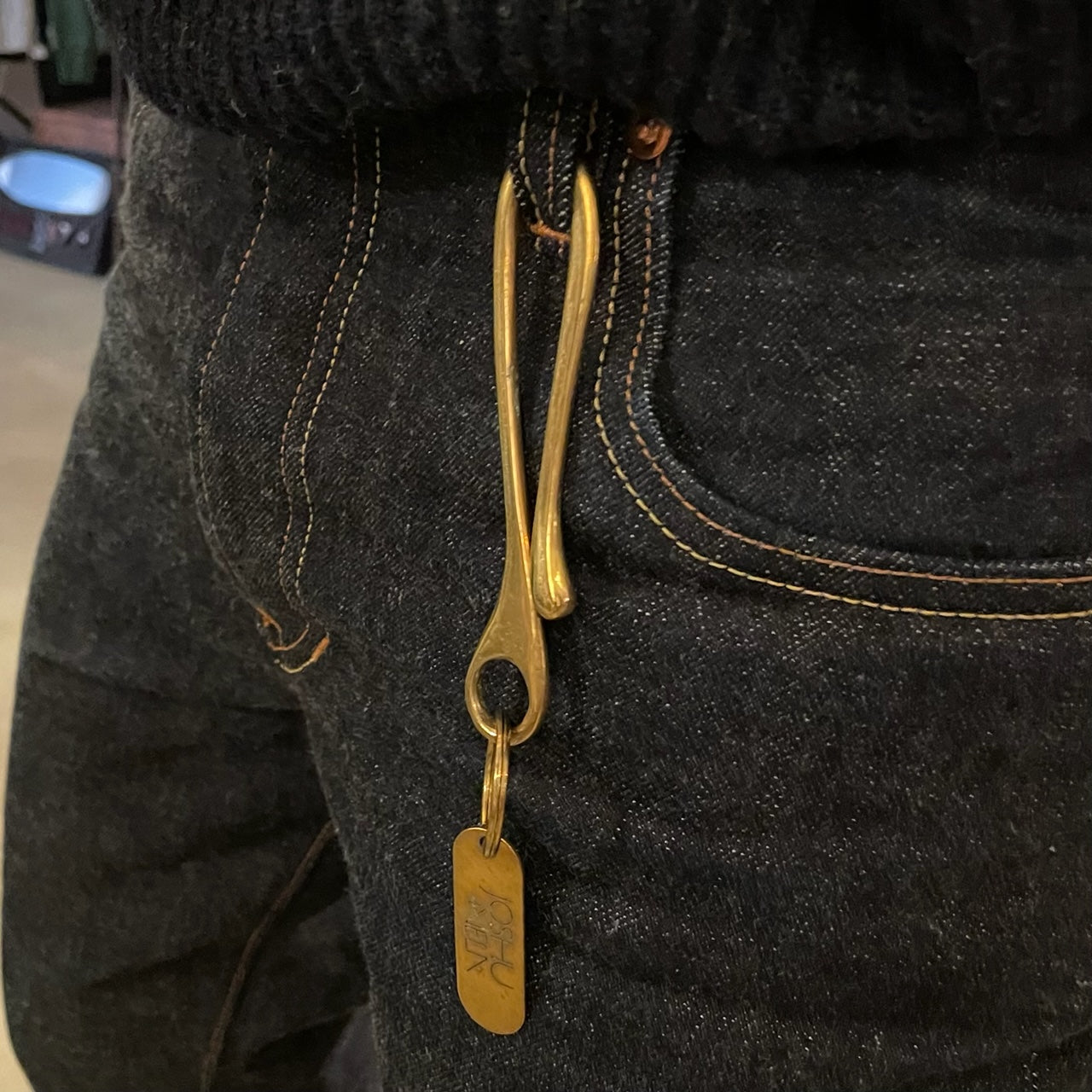brass key hook, joshu+vela, made in usa – stuf