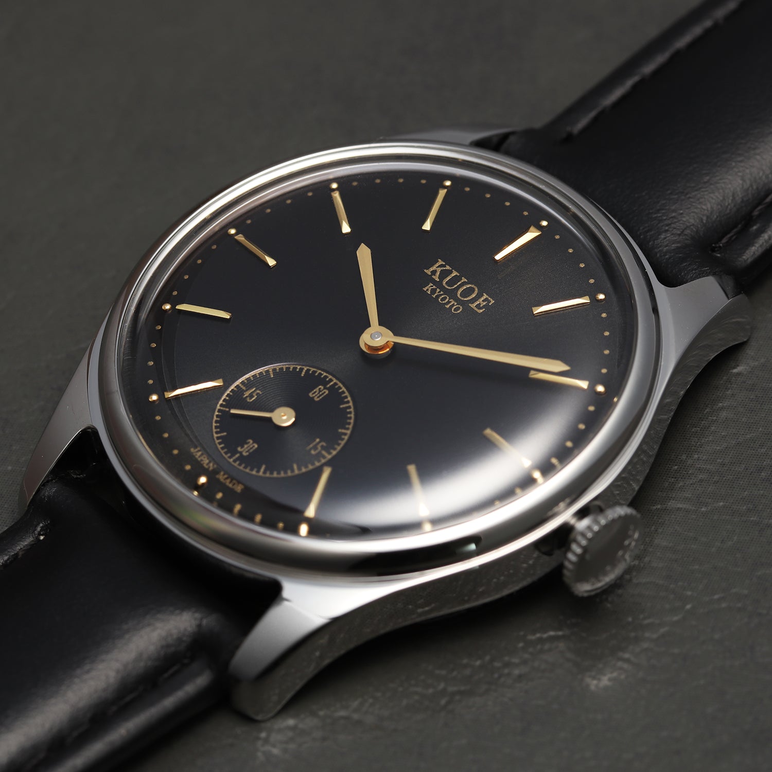 old smith 90-001 black x black leather - sapphire glass upgrade