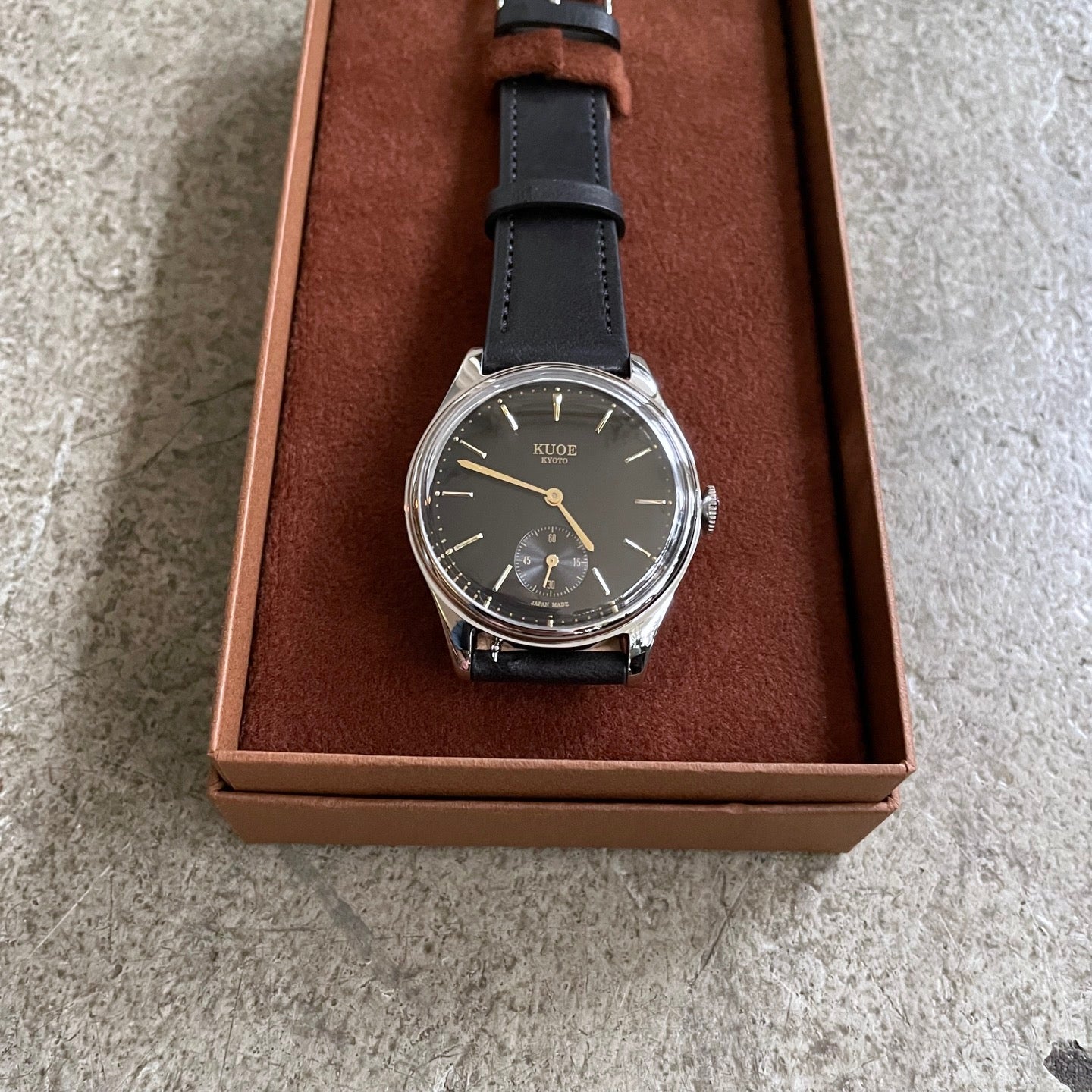 old smith 90-001 black x black leather - sapphire glass upgrade